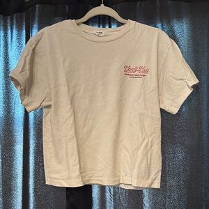 RE/DONE Cream Graphic T-Shirt